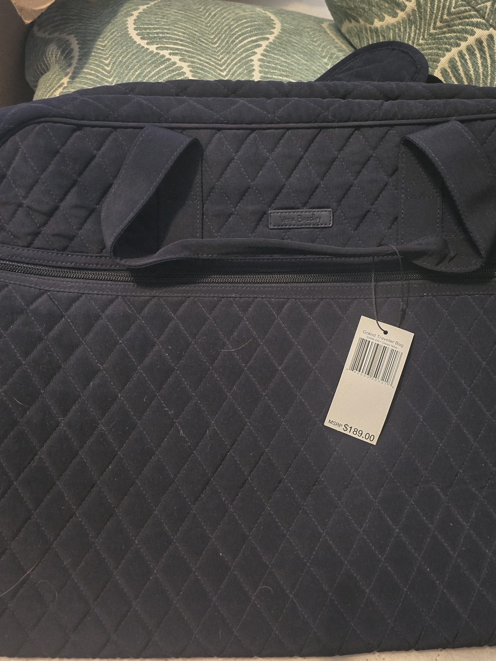 Vera Bradley Quilted Travel Duffel Bag - Navy